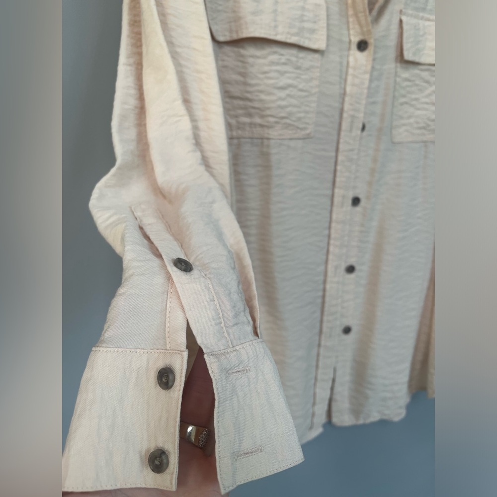 No-iron, oversized top (M)